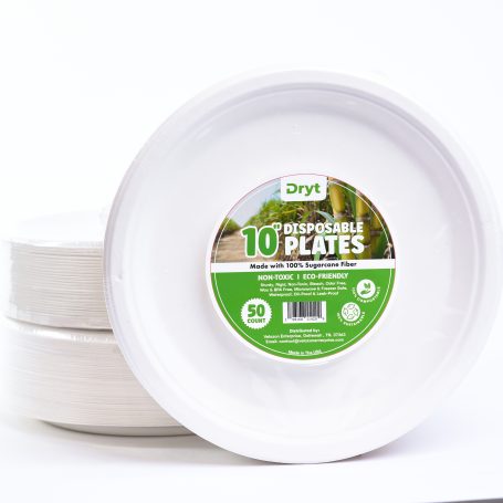 Dryt 10" Disposable Plates 50c
